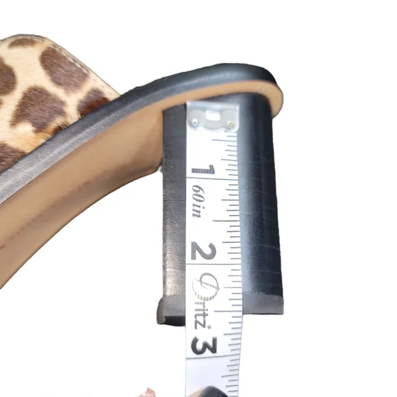 ⭐️Rebecca Minkoff Leopard Print Cow Fur Mules Sz 6.5 - Picture 7 of 7